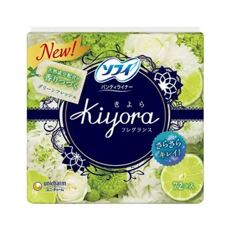 Unicharm Sofy Kiyora Fresh Гигиенические прокладки ежедневные 14см72шт