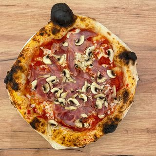 Pizza Prosciutto funghi (28 cm.)
