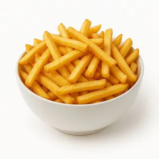 Bol de patatas con salsa