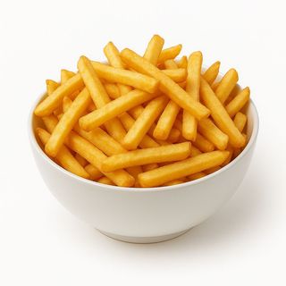 Bol de patatas con salsa