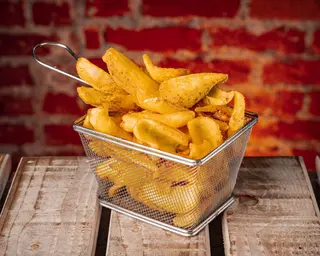 French fries con bacon croccante
