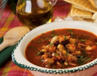 Суп с фасолью по-грузински 