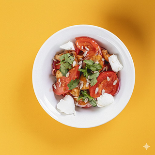 თბილი სალათი ხრაშუნა სოკოთი