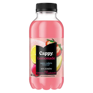 Lemoniada o smaku cytryny i truskawki