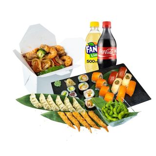 SUPER MENU SUSHI Y WOK ONAKASITA 2 PERSONAS