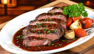 Ceafă de porc cu sos bbq