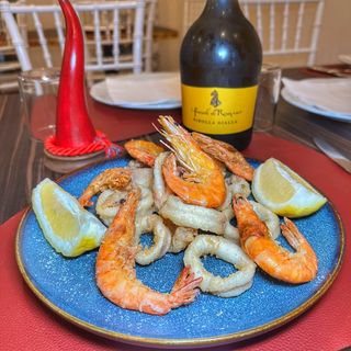 Frittura di gamberi e calamari 