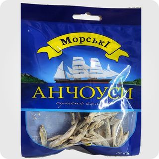 თევზი ანჩოუსი მორსკიე გამომშრალი დამარილებული 36 გრ