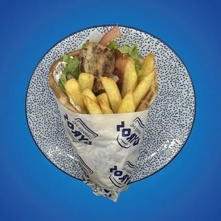 Pita souvlaki di pollo