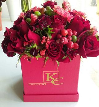 Box Florale Rouge