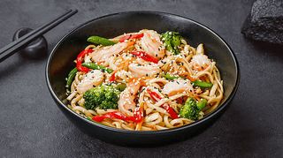 Локшина удон з креветками