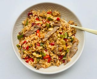 Arroz ternera