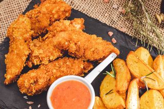 Crispy strips din mușchiuleț de pui 250 g