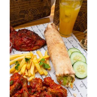 Vegetarian Shawarma Double Sausage