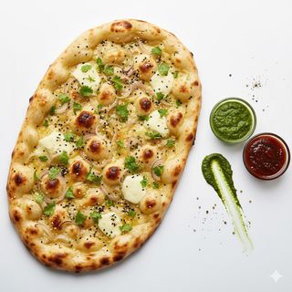 Cipolla & cheese naan