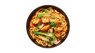 Satay Udon with Pulled Beef 