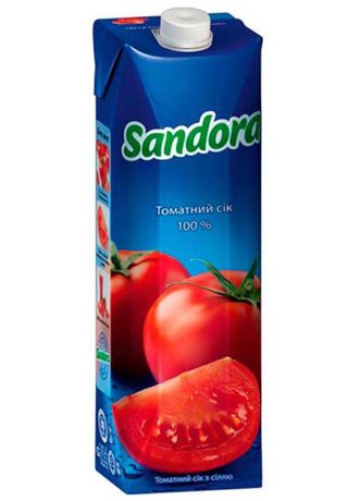 Сік Sandora томатний з сіллю 1л