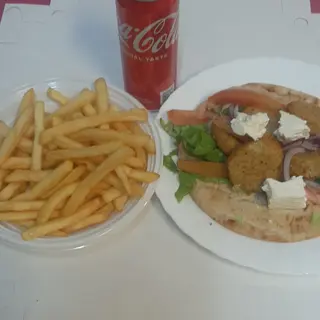 Menu Pita falafel