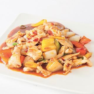 221. Pollo in salsa piccante