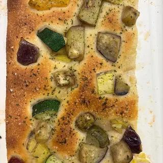 Focaccia alle verdure & tonno al trancio