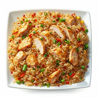 C12. Arroz Salteado Con Pollo