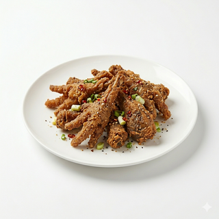 Pata de pollo a sal y pimienta (椒盐鸡爪)