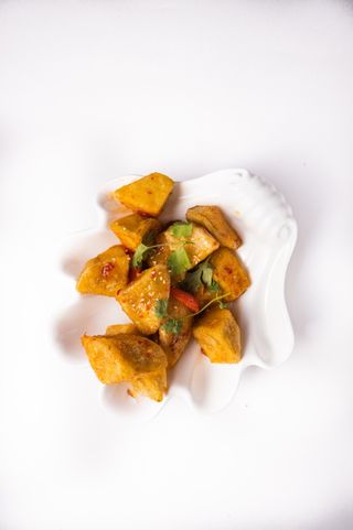 Баклажаны в кисло - сладком соусе 