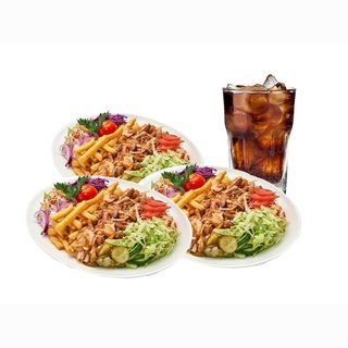 Oferta 3 = 3 platos kebab + Coca-Cola 1 litro 