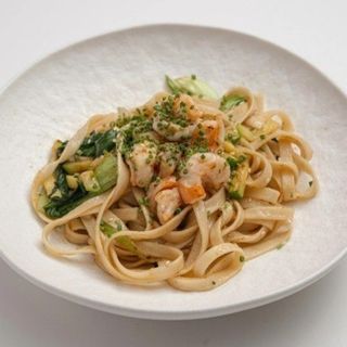 Удон с креветками