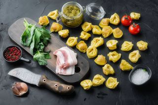 Tortellini Relleno De Cerdo Asado