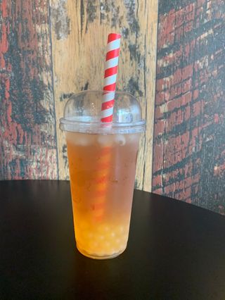 Boba Tea mango si lamaie