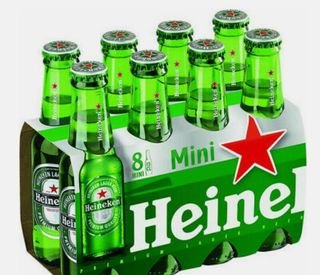Pack Birra Heineken mini 8x15 cl
