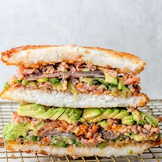 Goat, fish & sandwich combo