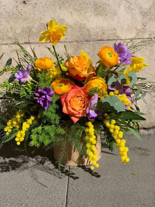 cappelliera arancio e viola