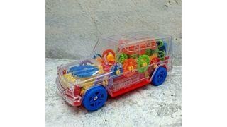 Музыкальный танцующий/свет Машина прозрачная для малышей