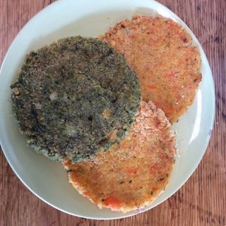 Burger vegano e contorno