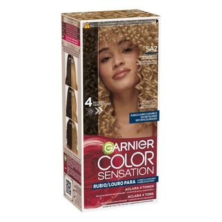 Tinte Aclarante Color Sensation Para Cabello Castaño Oscuro Garnier Tono Rubio Caramelo Castaño Oscuro Garnier Tono Rubio Caramelo