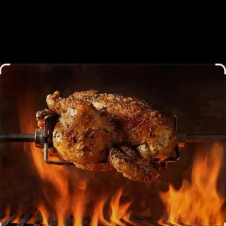 Medio pollo a la brasa solo y pan