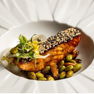 Salmón teriyaki