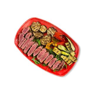 Tagliata di fassone con verdure grigliate