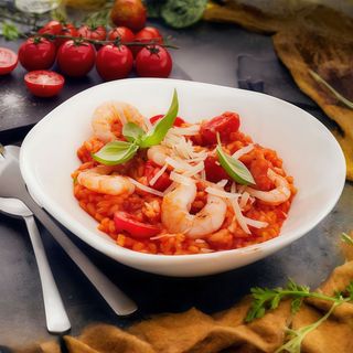 Risotto Pomodoro E Gamberetti