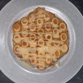 Bubble Waffle De Chocolate Blanco