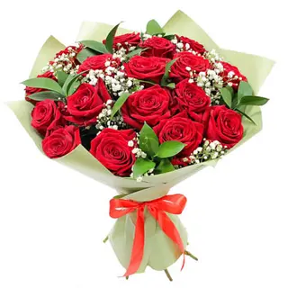 Ramo 18 Rosas Rojas "Primer Amor"