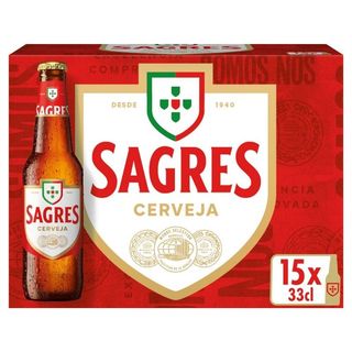 15x Cerveja Sagres 33cl (5,0% Vol.)