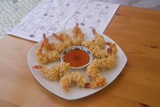 M7 - Camarões Fritos com Amêndoa