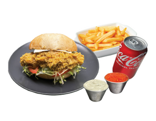 Súper oferta hamburguesa de pollo