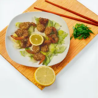 38. Gambas fritas al sésamo