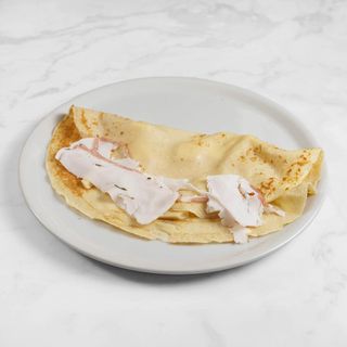 Crêpe galette DOP con lardo di Arnade fontina