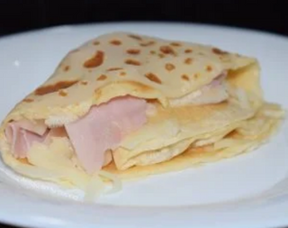 Crepe de pavo y queso