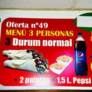 Menú durum para 3 Personas